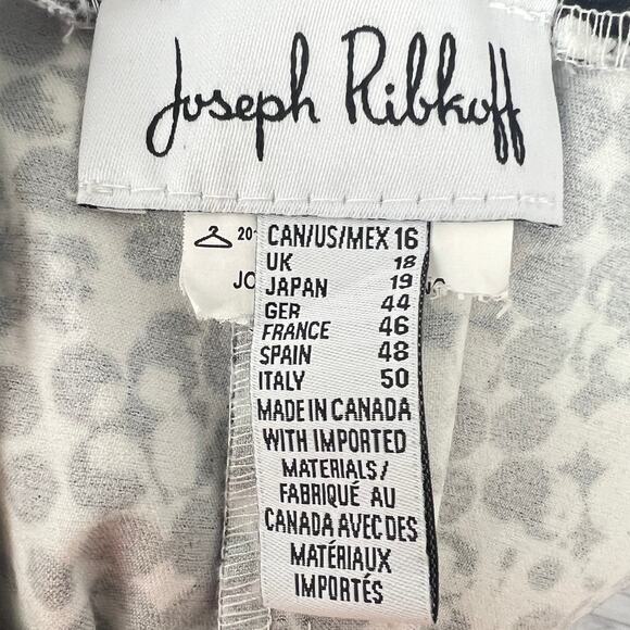 Joseph Ribkoff Womens 16 Artsy Minimalist Office Vacation Cropped Ankle Pants - Picture 5 of 8